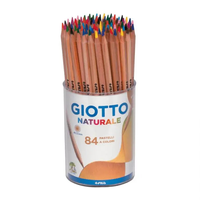 Barattolo da 84 Pastelli Giotto Naturale