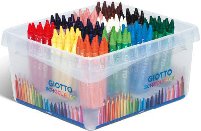 Schoolpack da 96 Pastelli a Cera Giotto