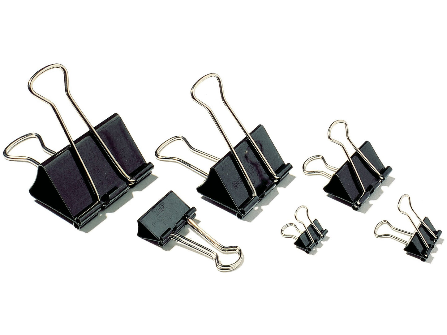 Mollette fermacarte " Fouldback" 40 mm. cf. 12 pezzi