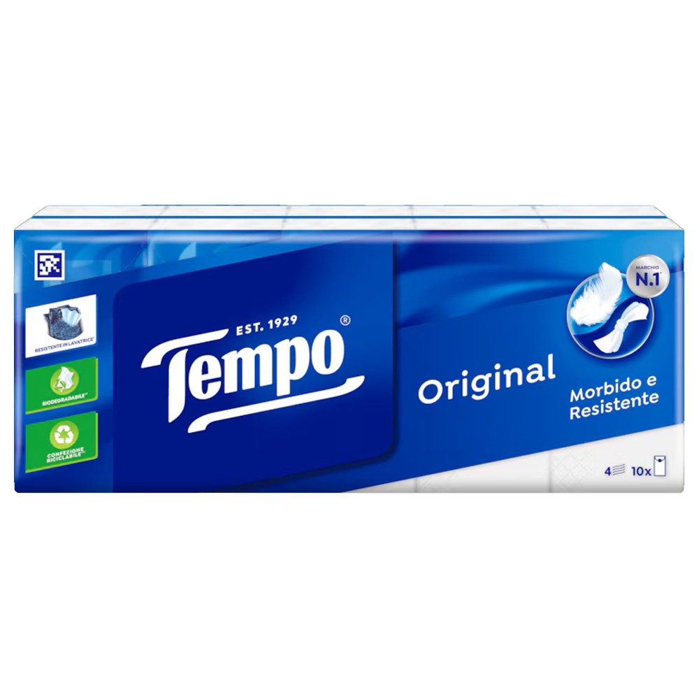 Fazzoletti Tempo in cf. da 15 Pacchetti