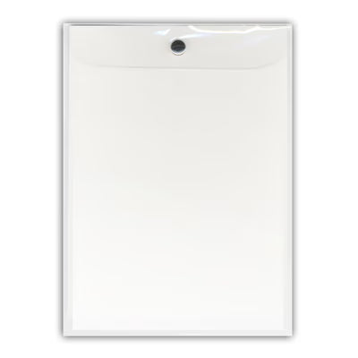 Buste in Plastica _Semirigida Trasparenti Neutre con Bottone 20x15