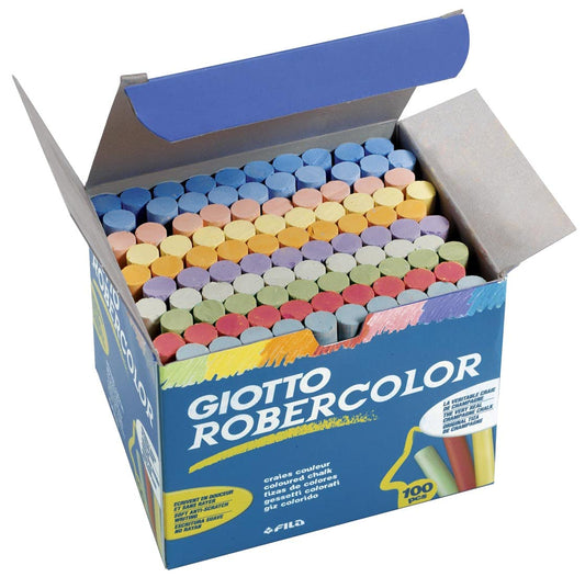 Gesso colorato tondo a 100 pz. Giotto colori assortiti