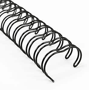 Dorsi spirale in Metallo WireBind Leitz Diam. 25 2:1 Col. Nero cf. 50