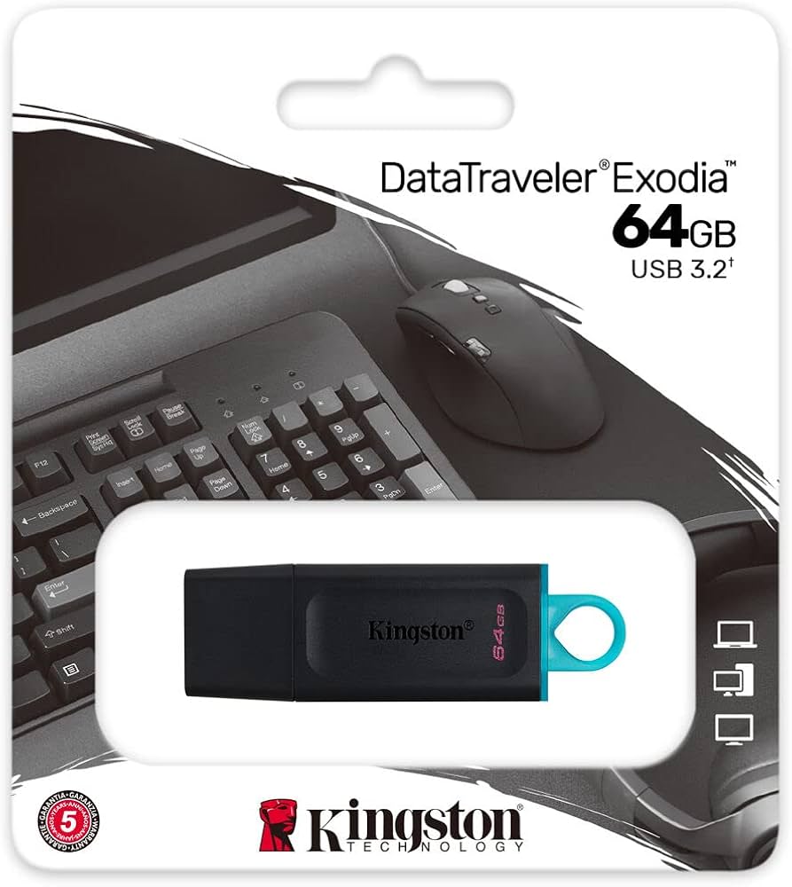 Chiavetta pen drive USB 3.2 Exodia Kingston 64 GB