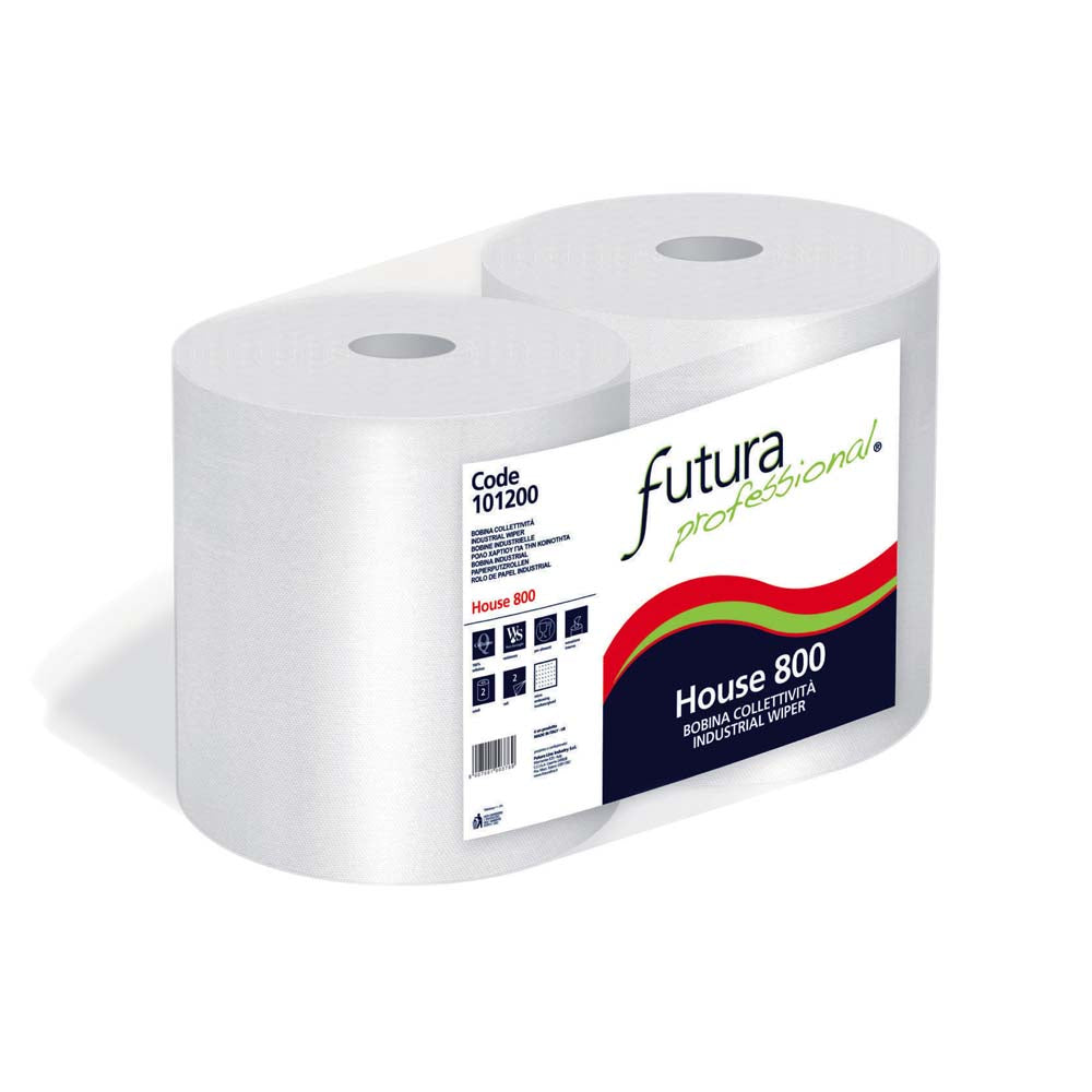 Rotoloni Asciugatutto uso alimentare 2 veli cf. 2 Rt. Futura Professional