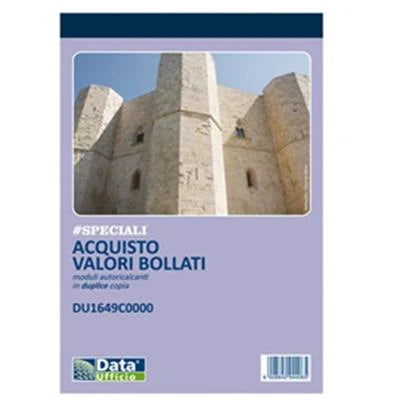 Blocco Acquisti Valori Bollati 50x2 Autocopianti