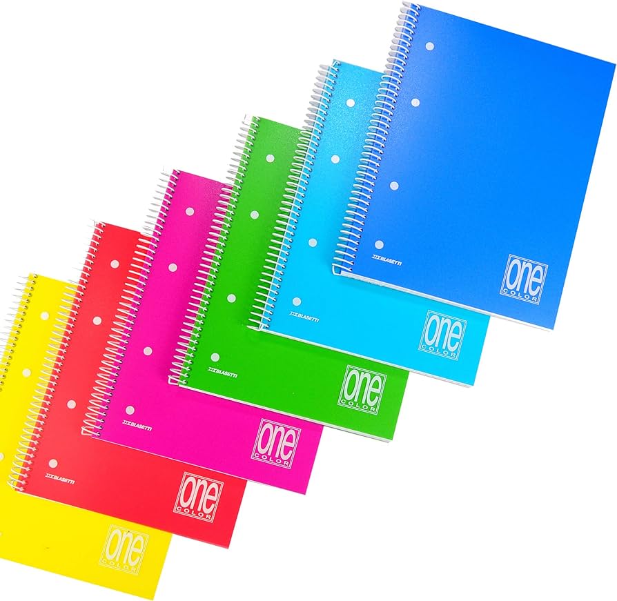 Quaderno A5 Blasetti Spirale Forati Copertina PPL 70FF.+1