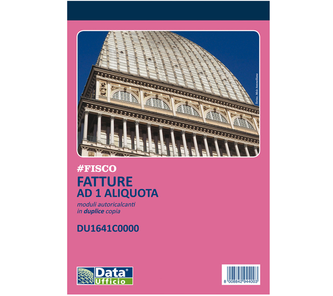 Blocco Fatture ad 1 Aliquota 50x2 Autocopiante 21,5x14,8