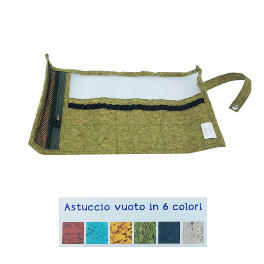 Astuccio Roll Portapastelli Vuoto in Sughero