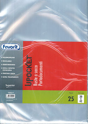 Buste a sacco portadocumenti Up Pocket favorit 25pz Superior