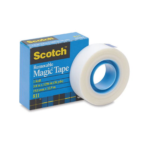 Nastro Adesivo 3M Magic Invisibile Removibile 811 19x33