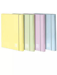 Cartella A 3 Lembi One Color con Elastico ds. 1,2 colori Pastello cf. 6 pezzi