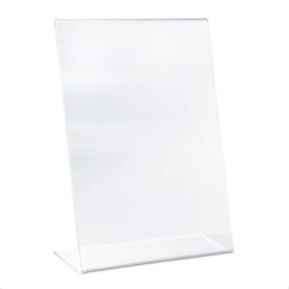 Porta Depliant in Acrilico A6 10x15 base a "L" Verticale