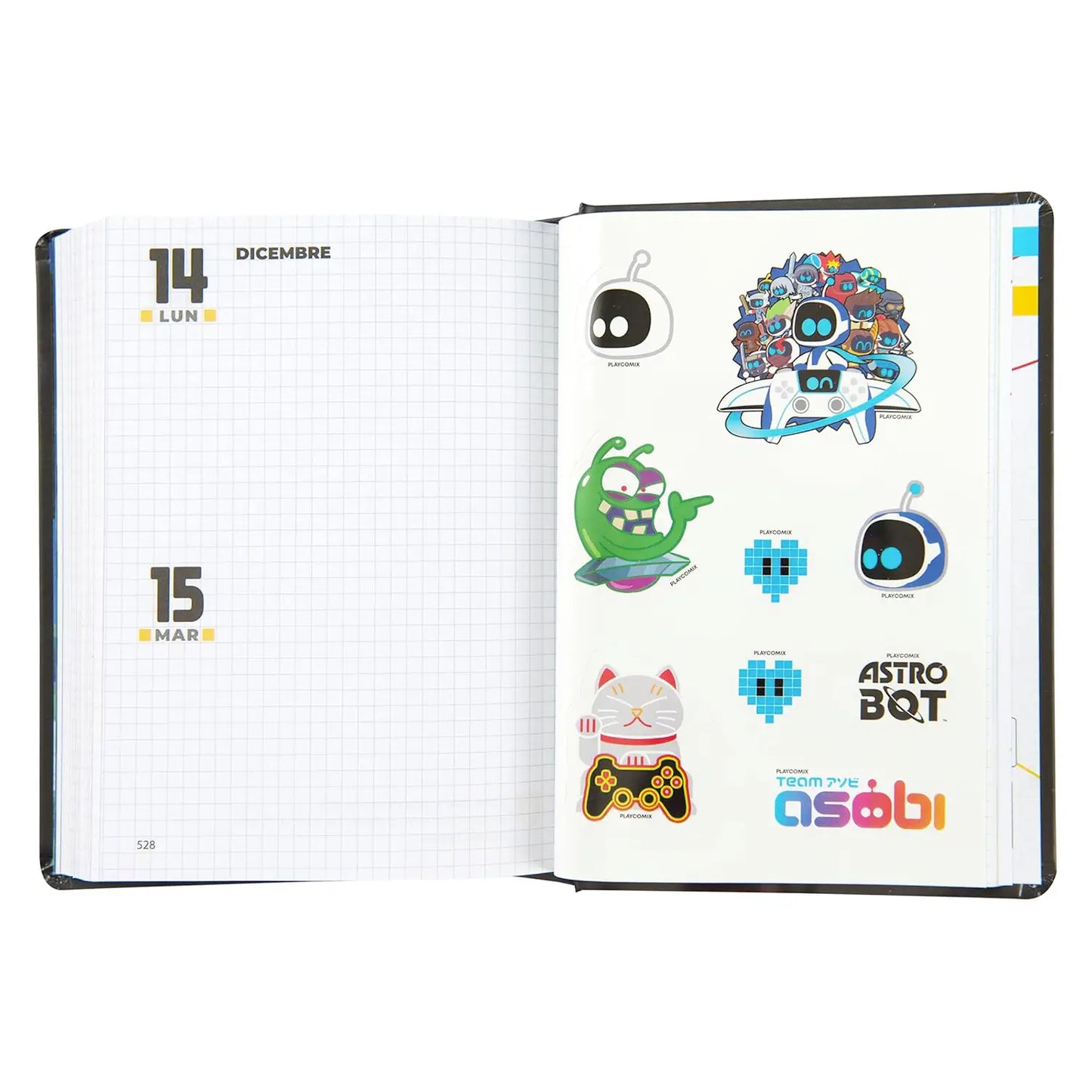 Diario scuola datato 16 mesi 2025-2026, Comix PlayStation