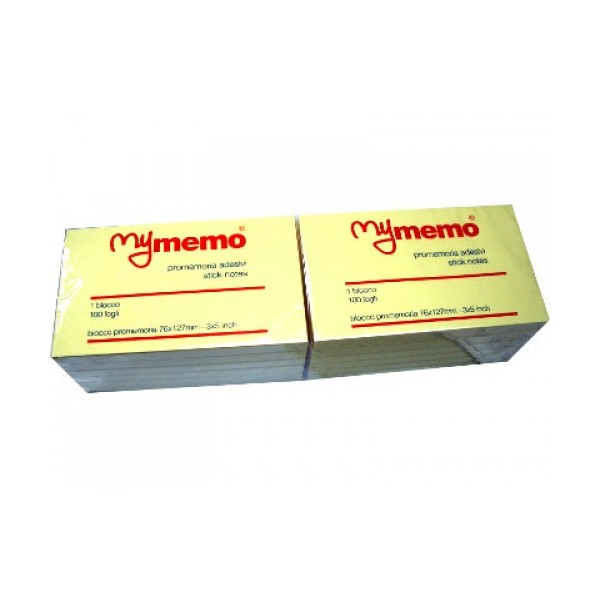 Blocchetti Adesivi 127X76 Colore Giallo fogli