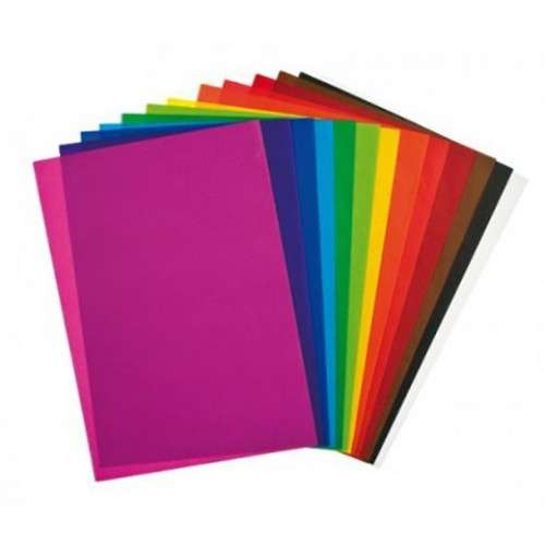 Carta Velina 50x76 21 gr.  in cf. da 24 ff. Monocolore