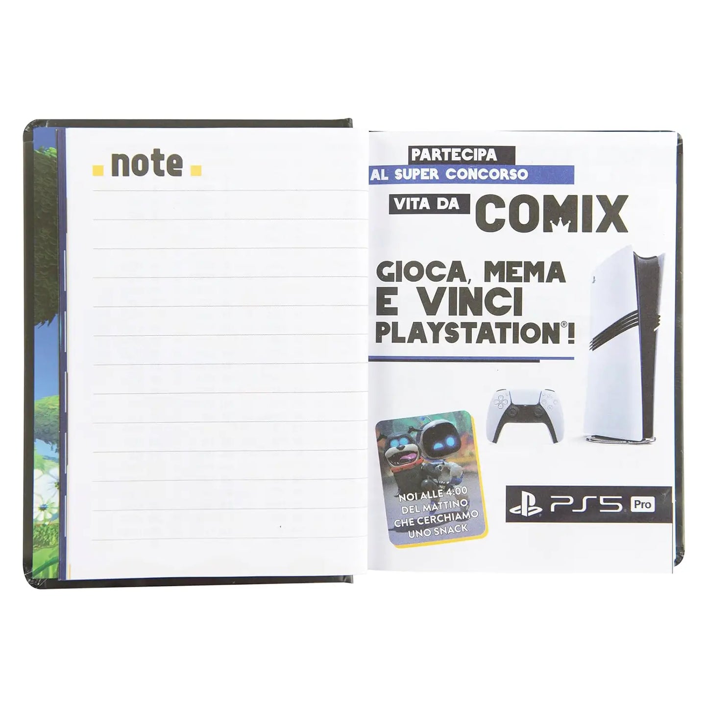 Diario scuola datato 16 mesi 2025-2026, Comix PlayStation