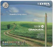 Pastelli Lyra Fila Graduate a 24 colori scatola in Metallo