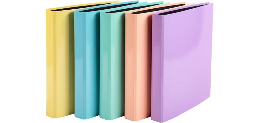 Cartelle Raccoglitori 4 Anelli Colori Pastello