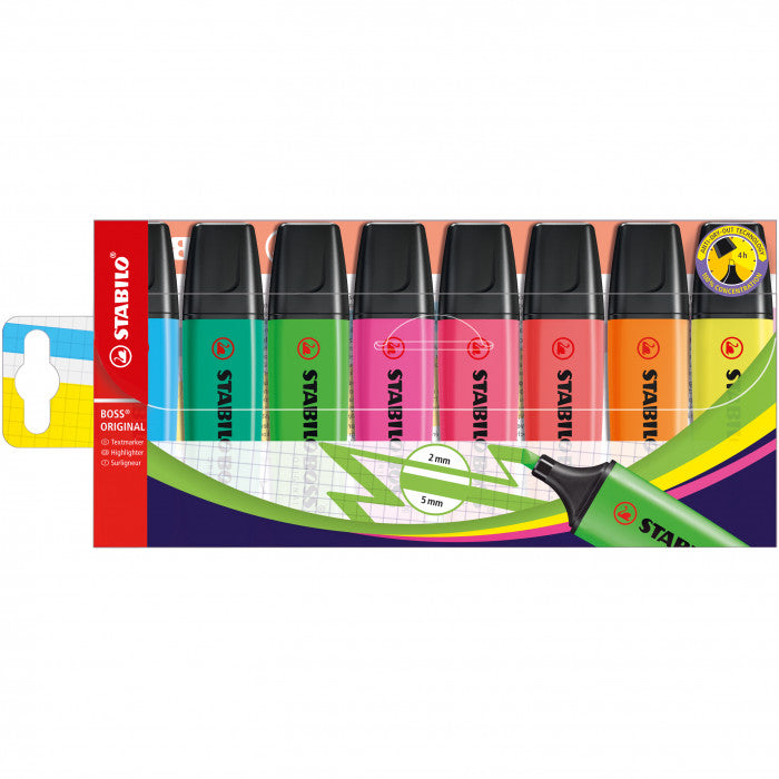 Stabilo Evidenziatori Fluo' Set 8 colori