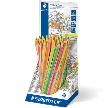 Espositore 48 Matite Evidenziatore Triangolare Text Surfer Dry Staedtler