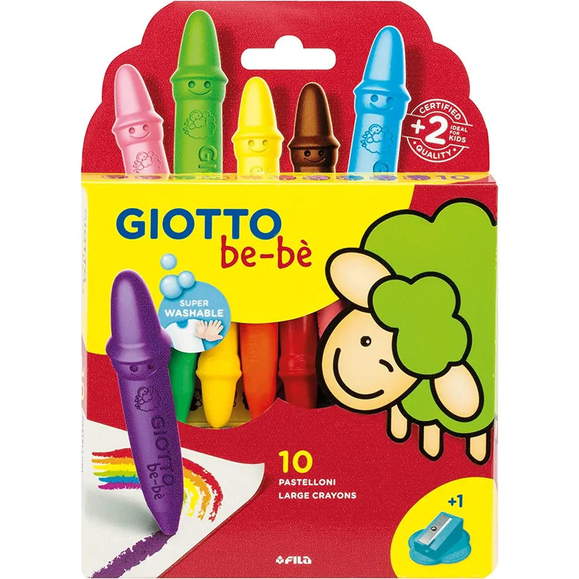 Pastelloni a Cera Giotto BEBE' Fila a 10 colori