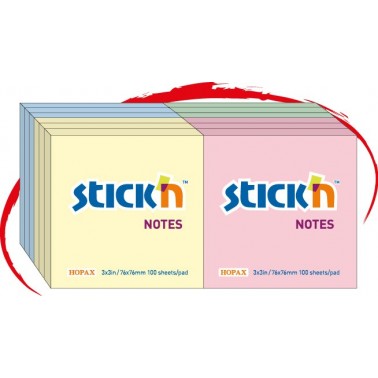 Blocchetti Adesivi 76X76 Colori Assortiti Pastello