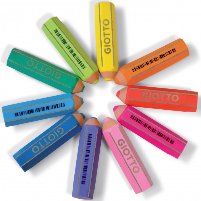 Gomme da Cancellare Giotto Happy Gomma 40Pz.