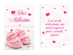 Biglietti Augurali Battesimo Bimbi