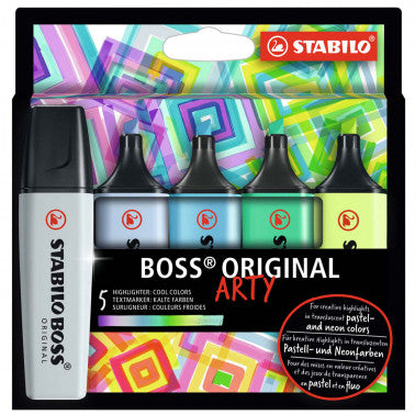 Stabilo Boss Arty 5 pz. Wallet Cool Colori Freddi
