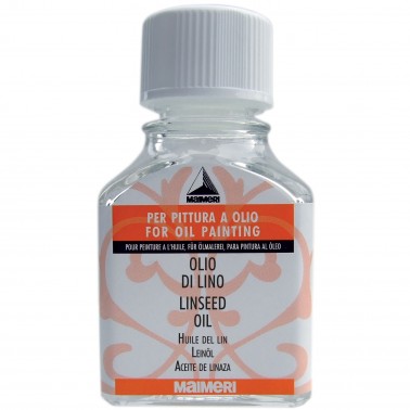 Olio di Lino 75 ML. Maimeri in flacone di Vetro