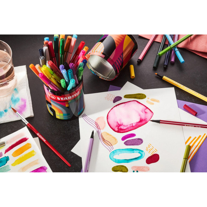 Stabilo Point 68 Barattolo Metallo ARTY 45 Colori
