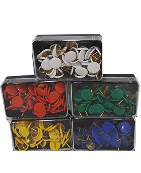 Punesse a Testa Colorata assortite in Scatolina da 50 Pz.