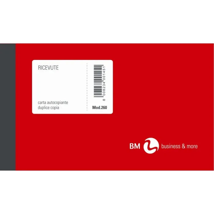 Ricevute Affitto 2C. Autocopianti 50/50 9,8x16,4 BM 70/A