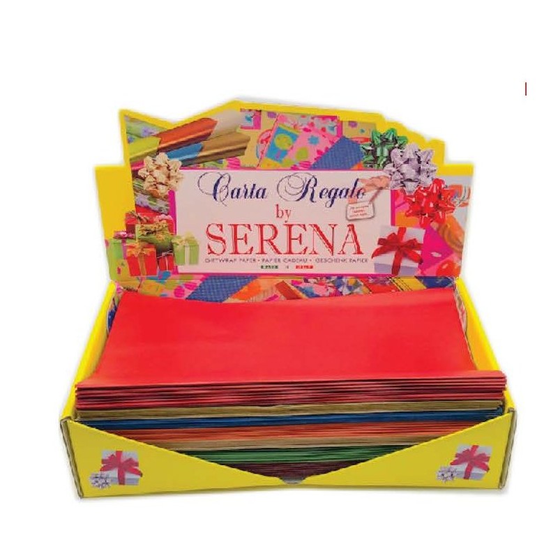 Carta da regalo tinte forti cf. da 80 fogli