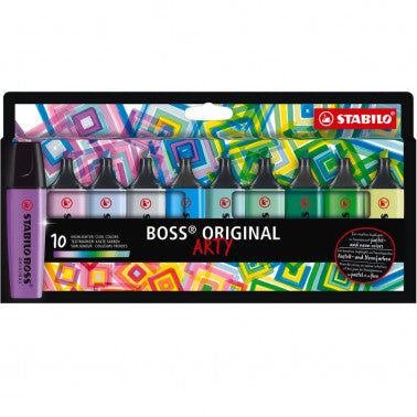 Stabilo Boss Arty 10 pz. Wallet Cool