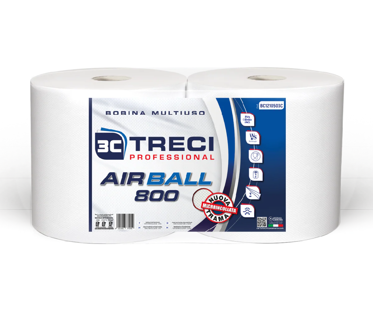 Rotoloni Asciugatutto uso alimentare Tre C Brandizzato GekoRoll cf. 2 rotoli