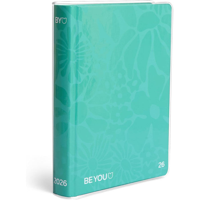 Diario Be-You 16 Mesi 12x16,5 Pattern Verde Chiaro