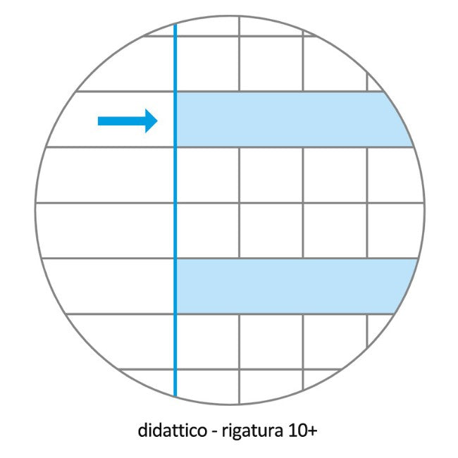 Maxi quaderno A4 One Color Didattico per  Disgrafici 18+1 10+