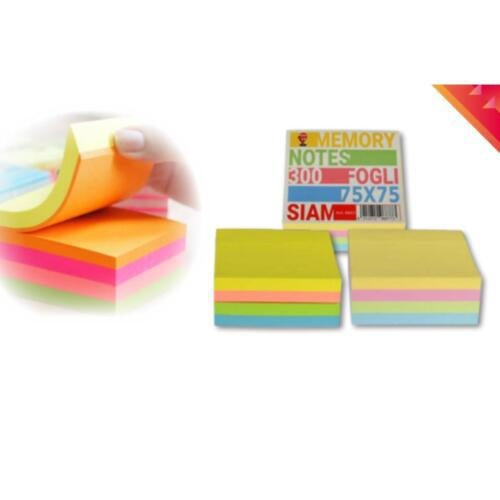 Blocchetti Adesivi 76X76 Colori Assortiti  Pastello in cubo da 300 ff.