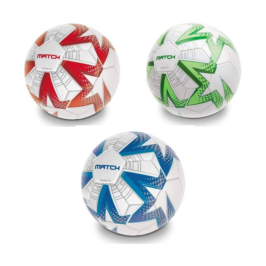 Pallone Cuoio Calcio Match size 5 Gonfio