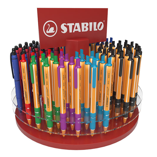 Espositore da 130 Penne Stabilo Pointball Assortite