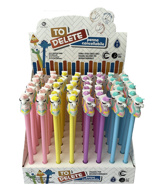 Penne cancellabili Hedera Constant Unicorno in esp. da 48 pezzi