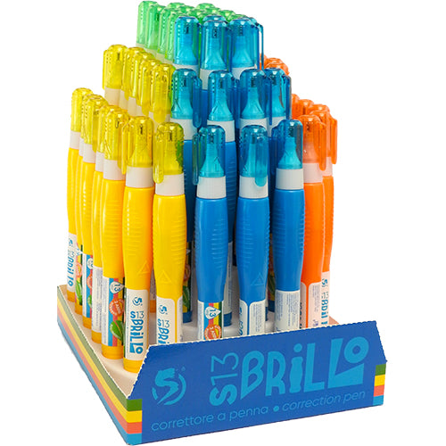 CORRETTORE A PENNA SPIL S13 BRILLO Display 48 pz