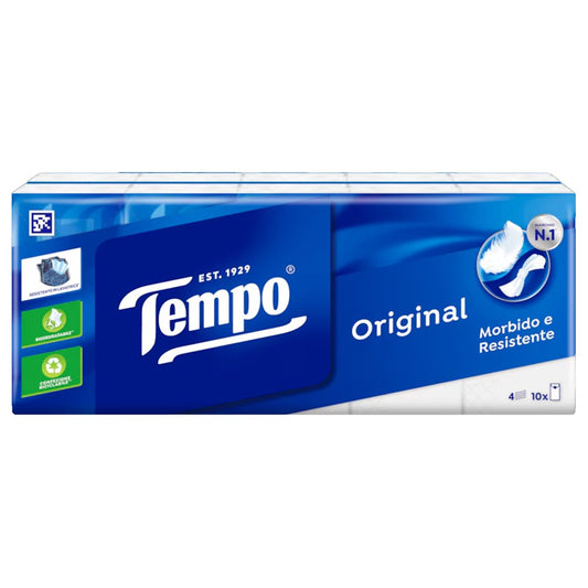 Fazzoletti Tempo in cf. da 15 Pacchetti