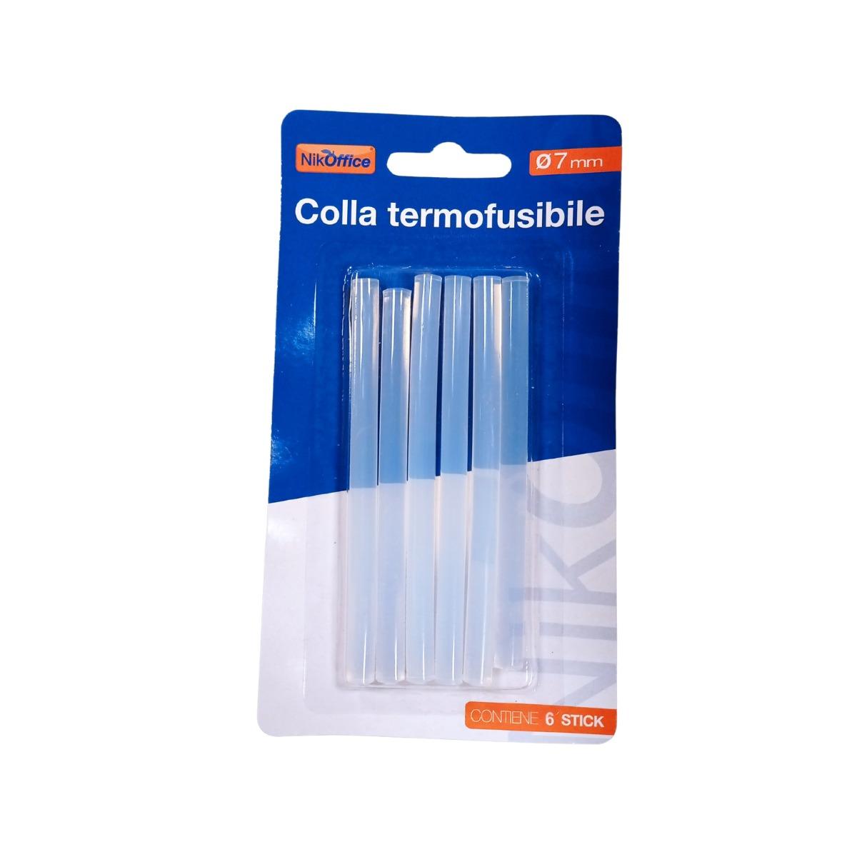 Colla Stick per Pistola a Caldo 7 mm h. 10 cm. in cf. da 10 Stecche