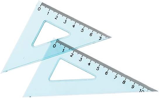 Coppia Squadre Mini 10 cm. 45° e 60°