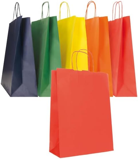 Buste Shopper con Manico in Cordetta varie misure in cf. da 25 pz.