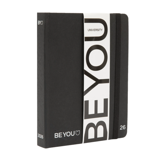 Diario Agenda Be You University 12,5 x 16,5 cm. 12 Mesi Colore Nero