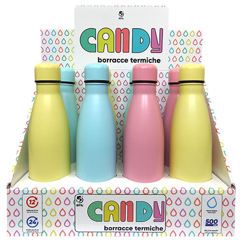 Borraccia Termica 500 ml. Caldo/Freddo Tinte Pastel